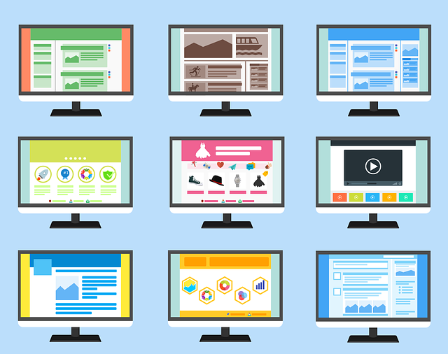 graphic illustration of different website ux designs